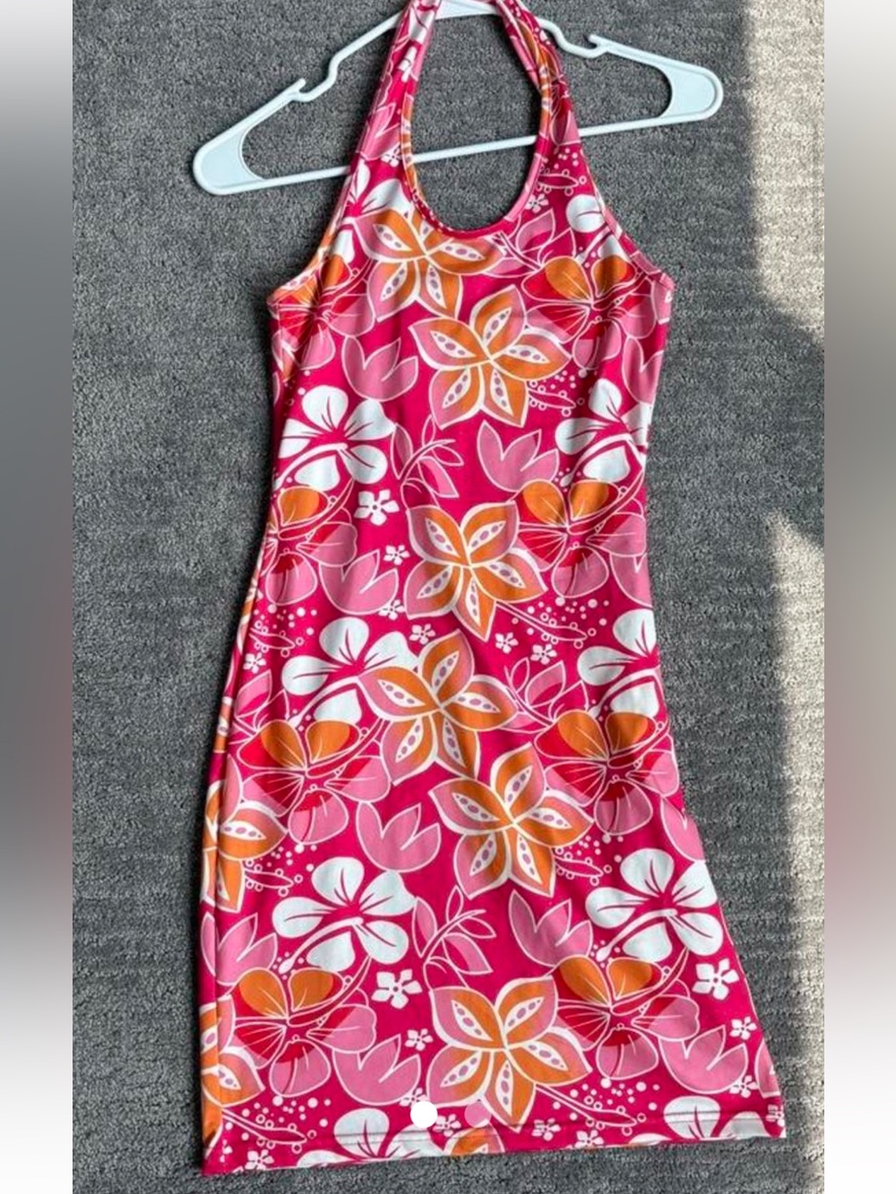 Pink Floral halter dress